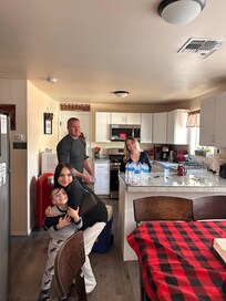 Just checked in! Excited about the cozy “Christmas house”!