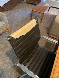 Ripped upholstery