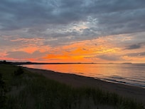 Sunset view from the beach.