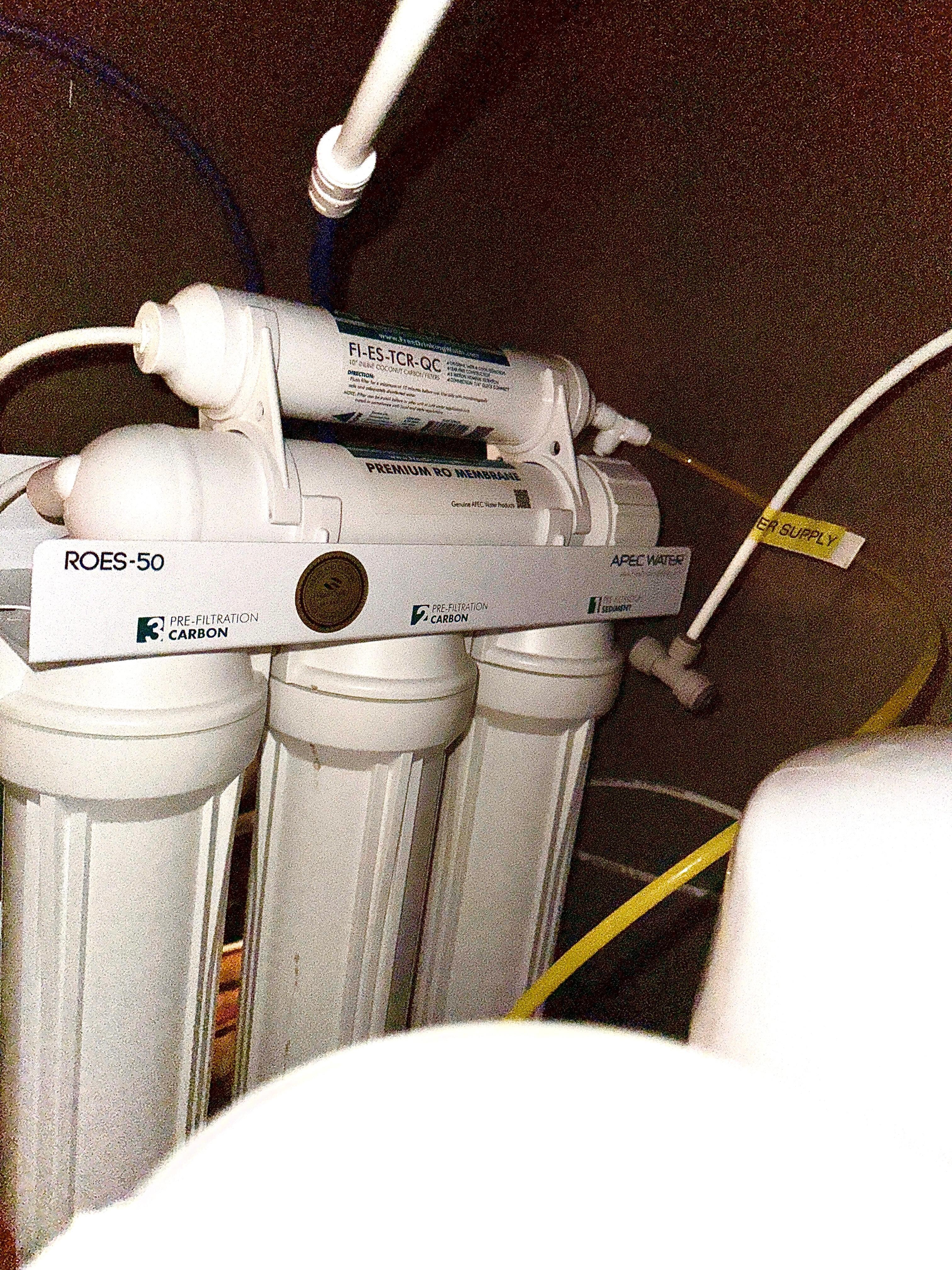 The reverse osmosis filtration system - for those who do their research like me.