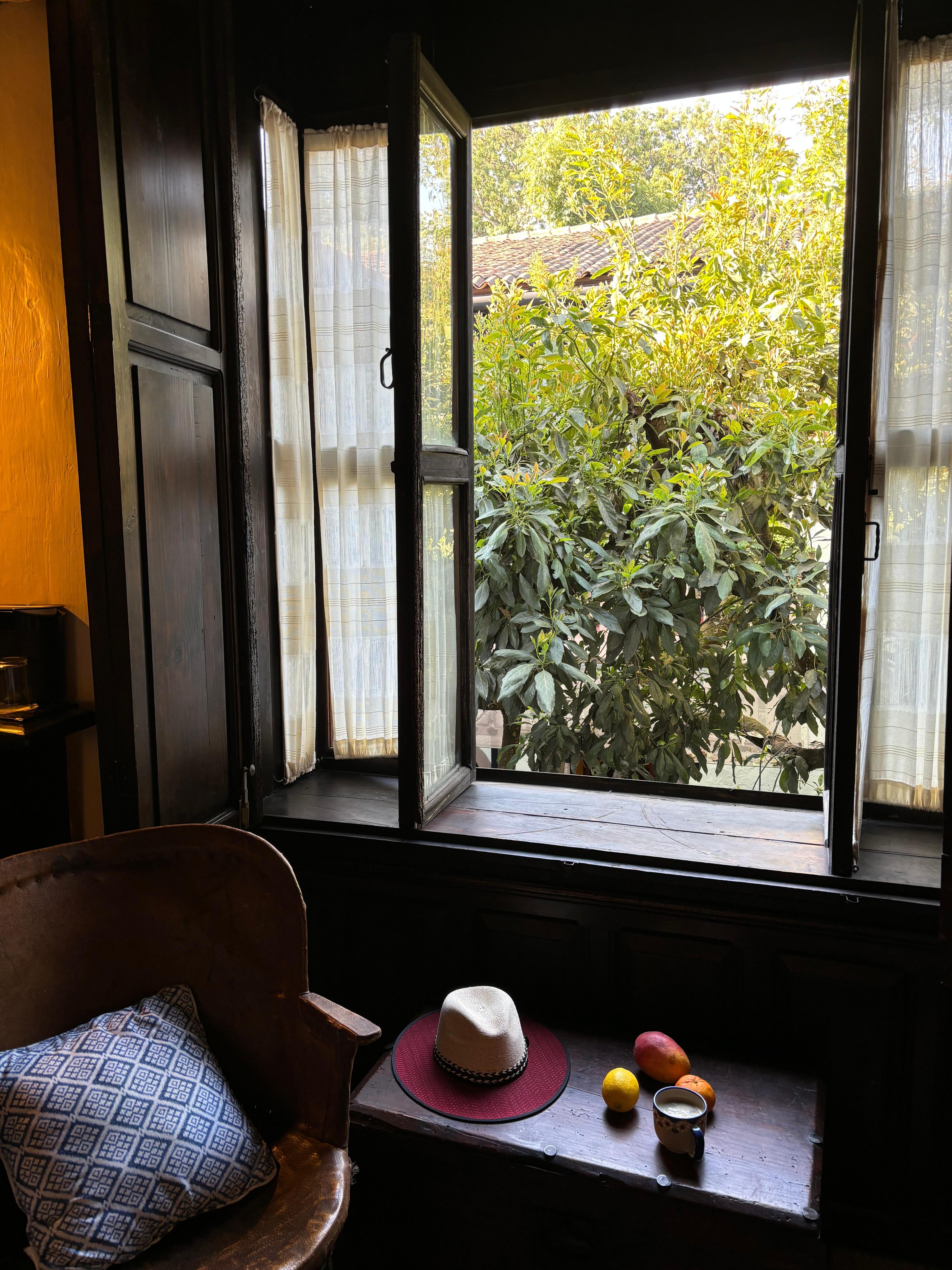 Room #6 with window facing courtyard
