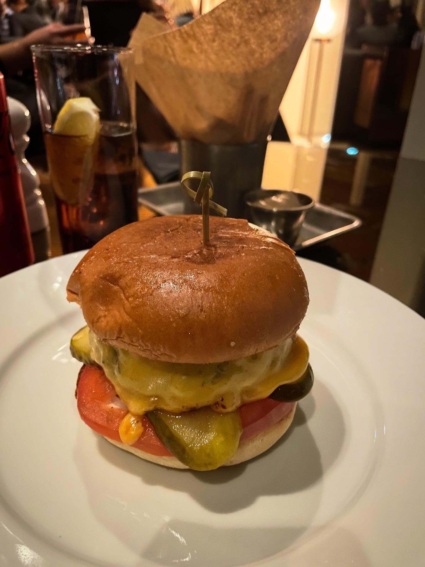 Burgare på The View. 