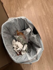 Trash when we arrived