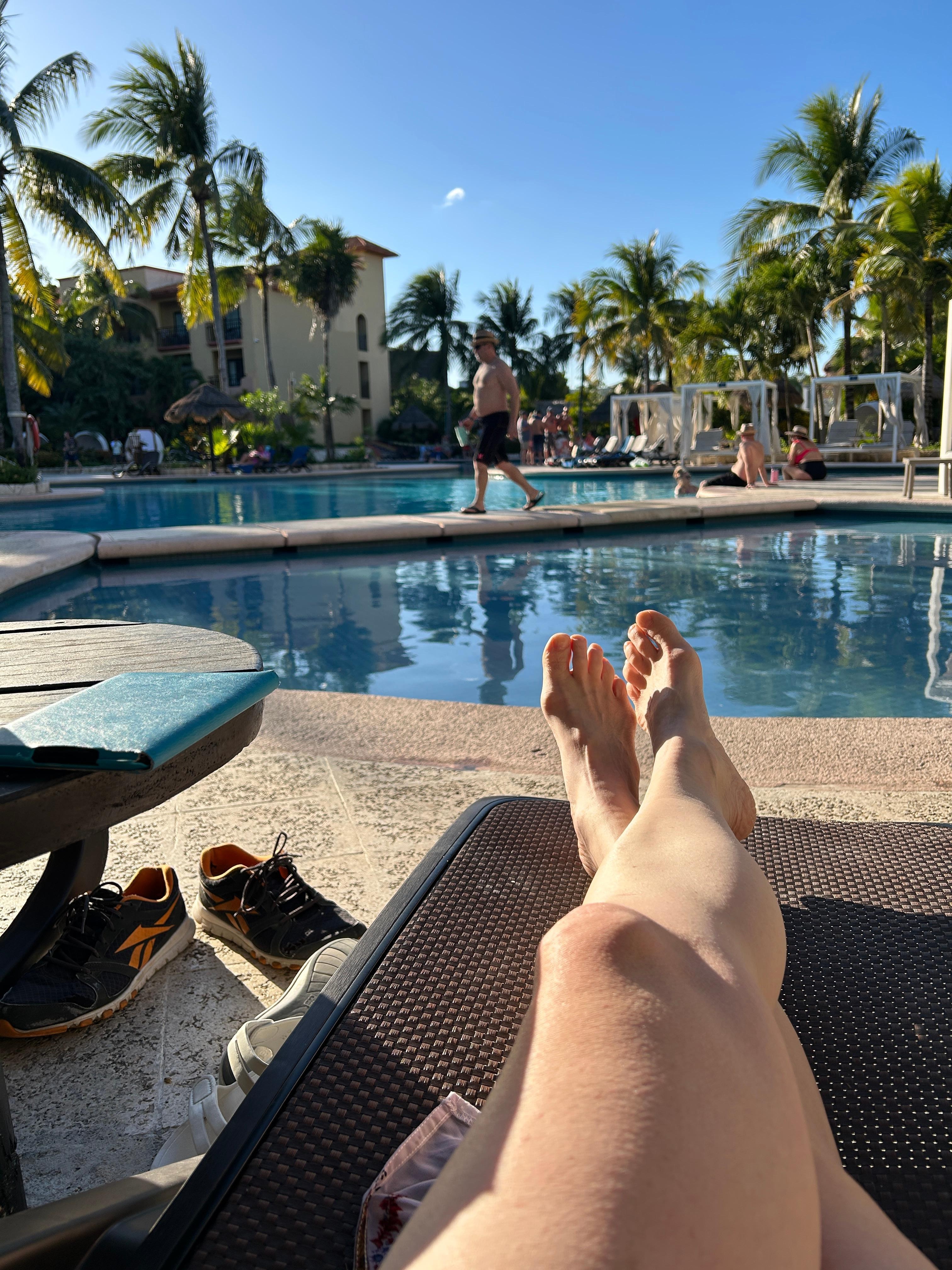 Adult only section pool