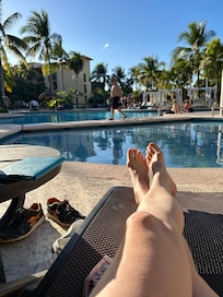 Adult only section pool