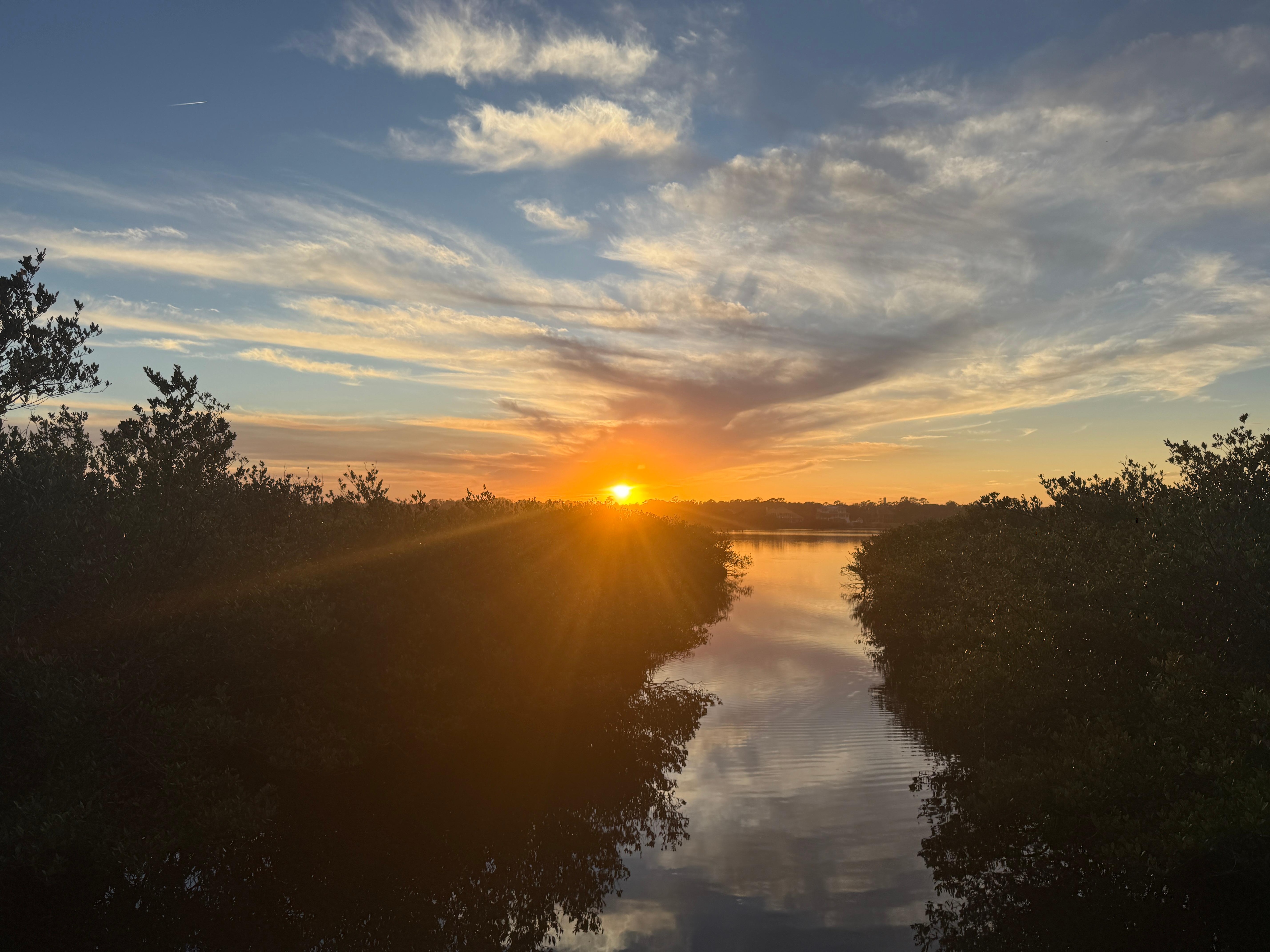 There is a lake in walking distance that has amazing sunsets. 
