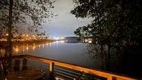 Rained on our last evening in the cabin but we enjoyed the view of the Honey Creek Bridge anyway!