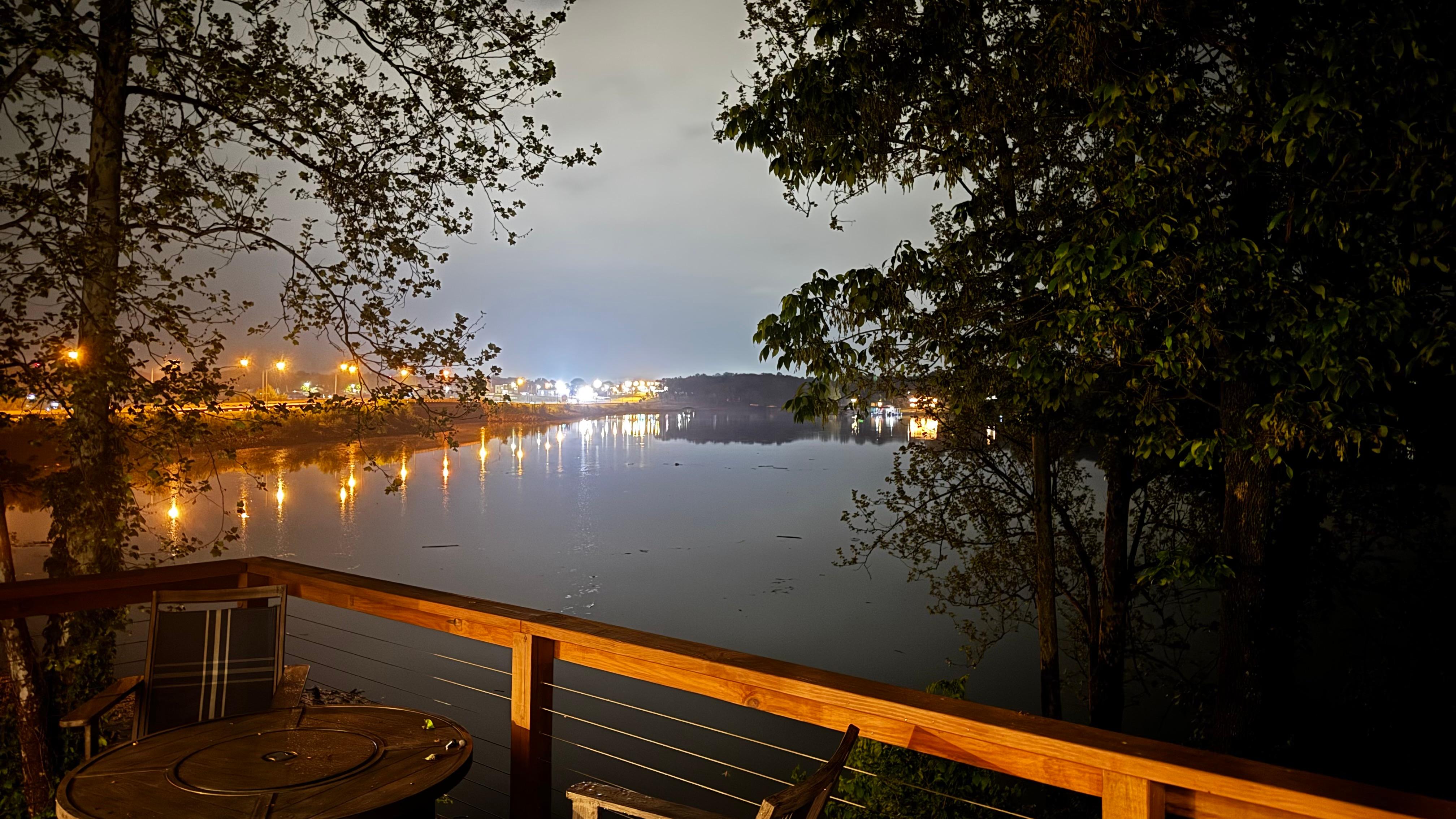 Rained on our last evening in the cabin but we enjoyed the view of the Honey Creek Bridge anyway!