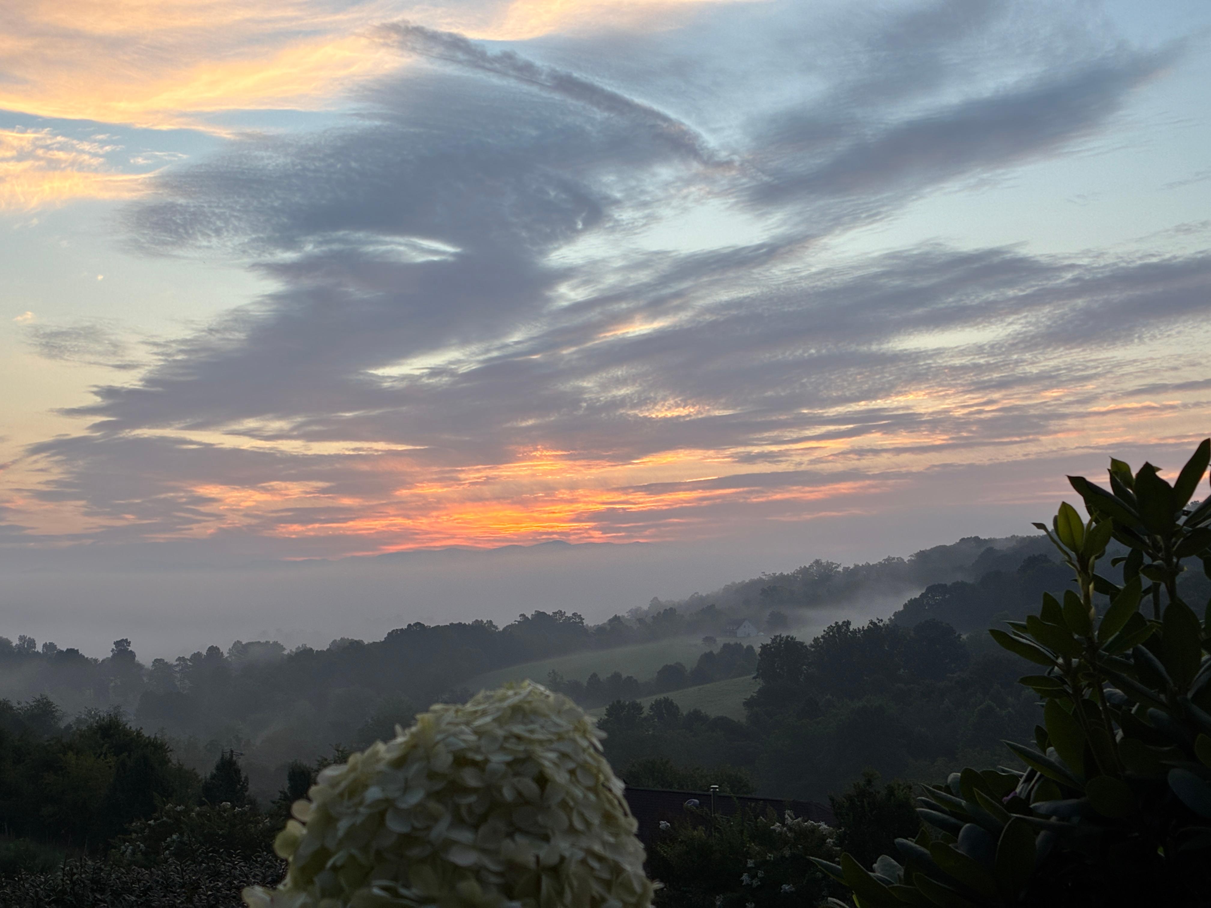 Sunrise over the Blue Ridge Mountains 