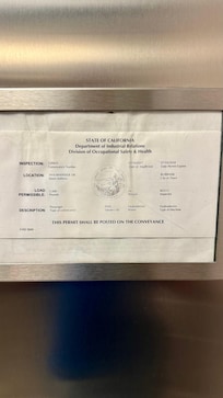 Last elevator inspection was 2018? Yikes