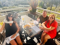 Dinner before concert at the Greek theater