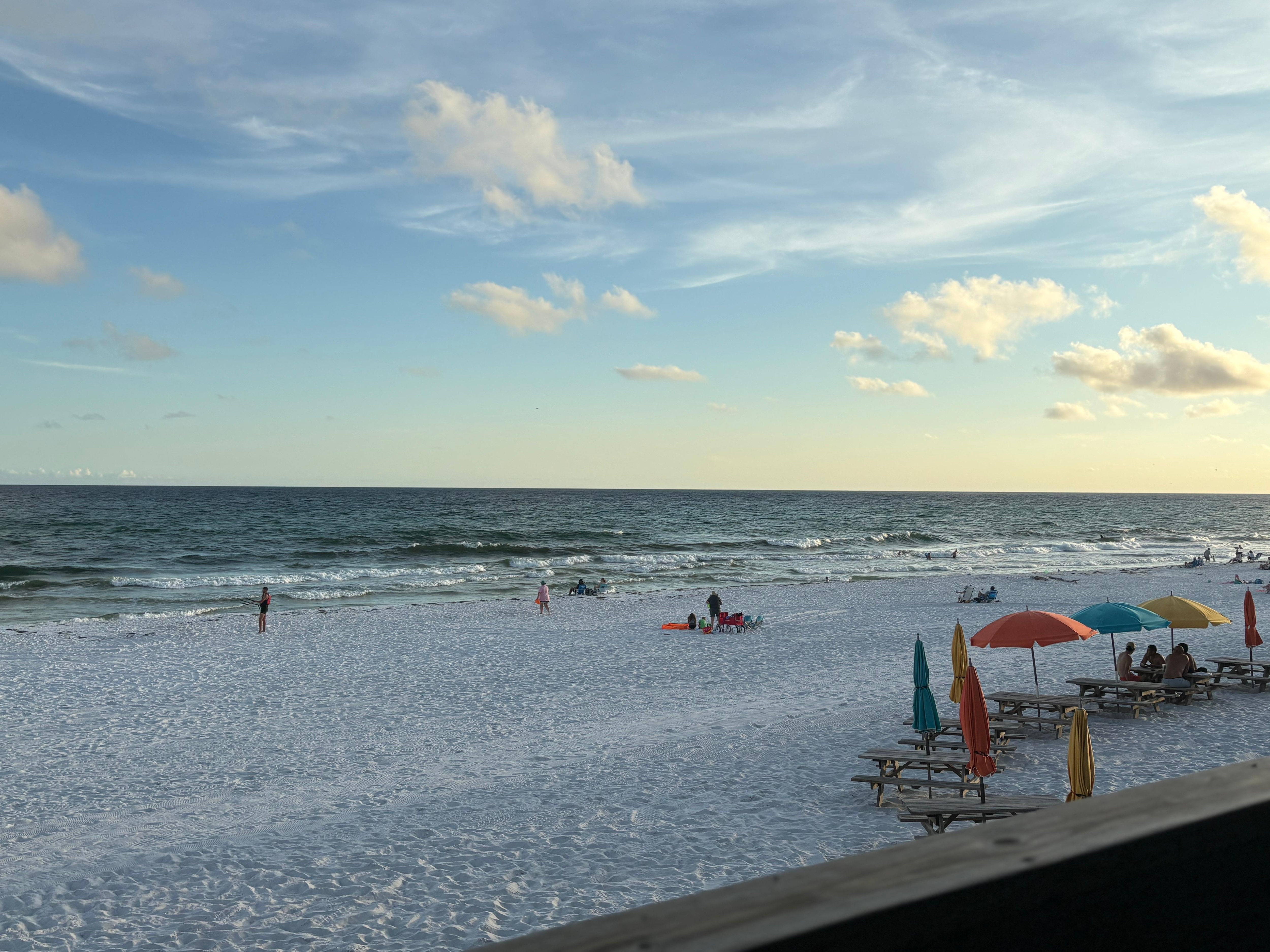 Dinner out and eating outside