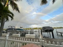 View from back patio. Great place for morning coffee.