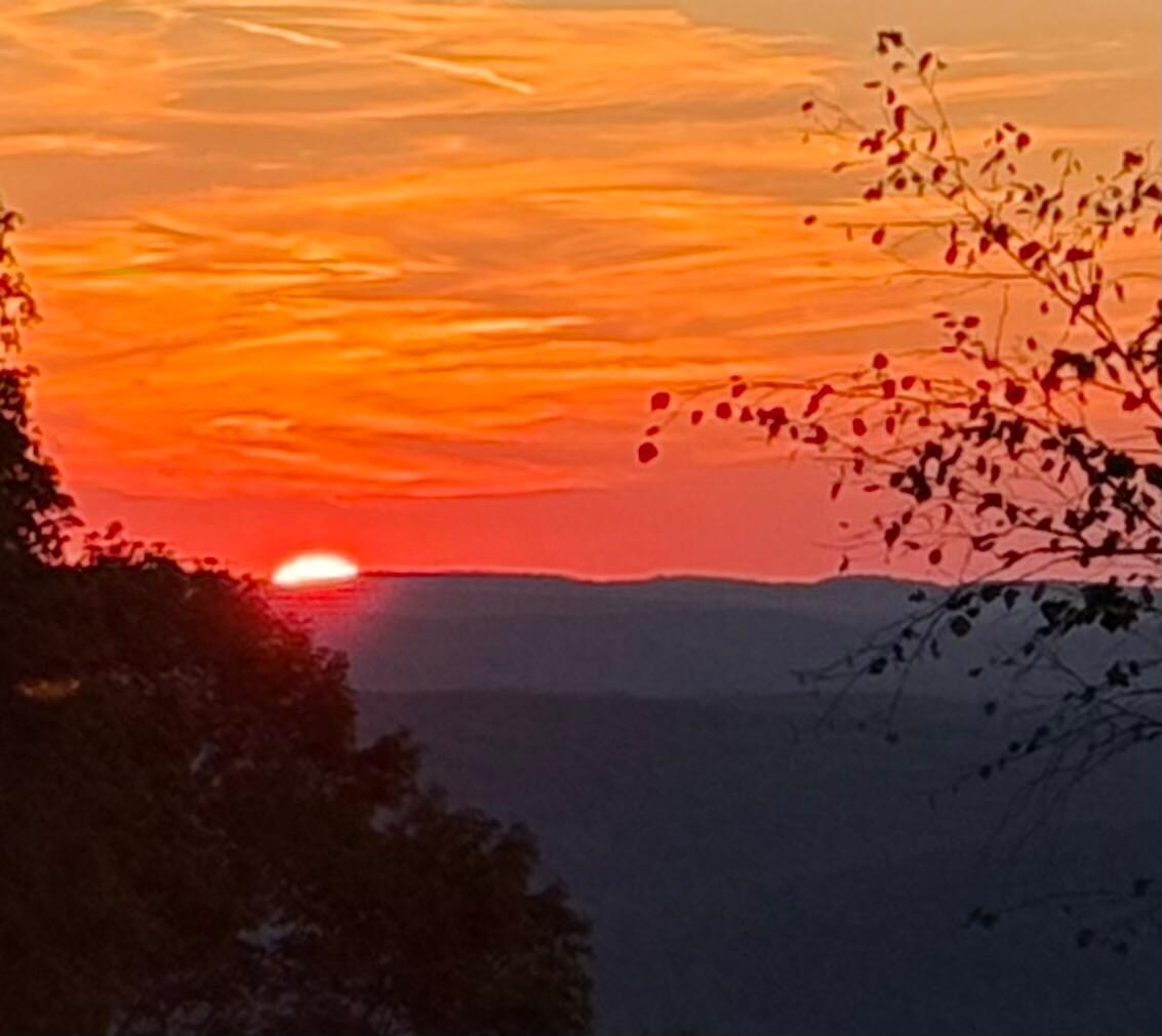 Sunset from the property 