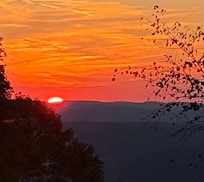 Sunset from the property