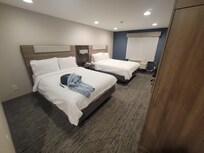 Room phone uses 2 lines so you may need to refer to the front desk for assistance.