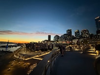 View from atop the aquarium