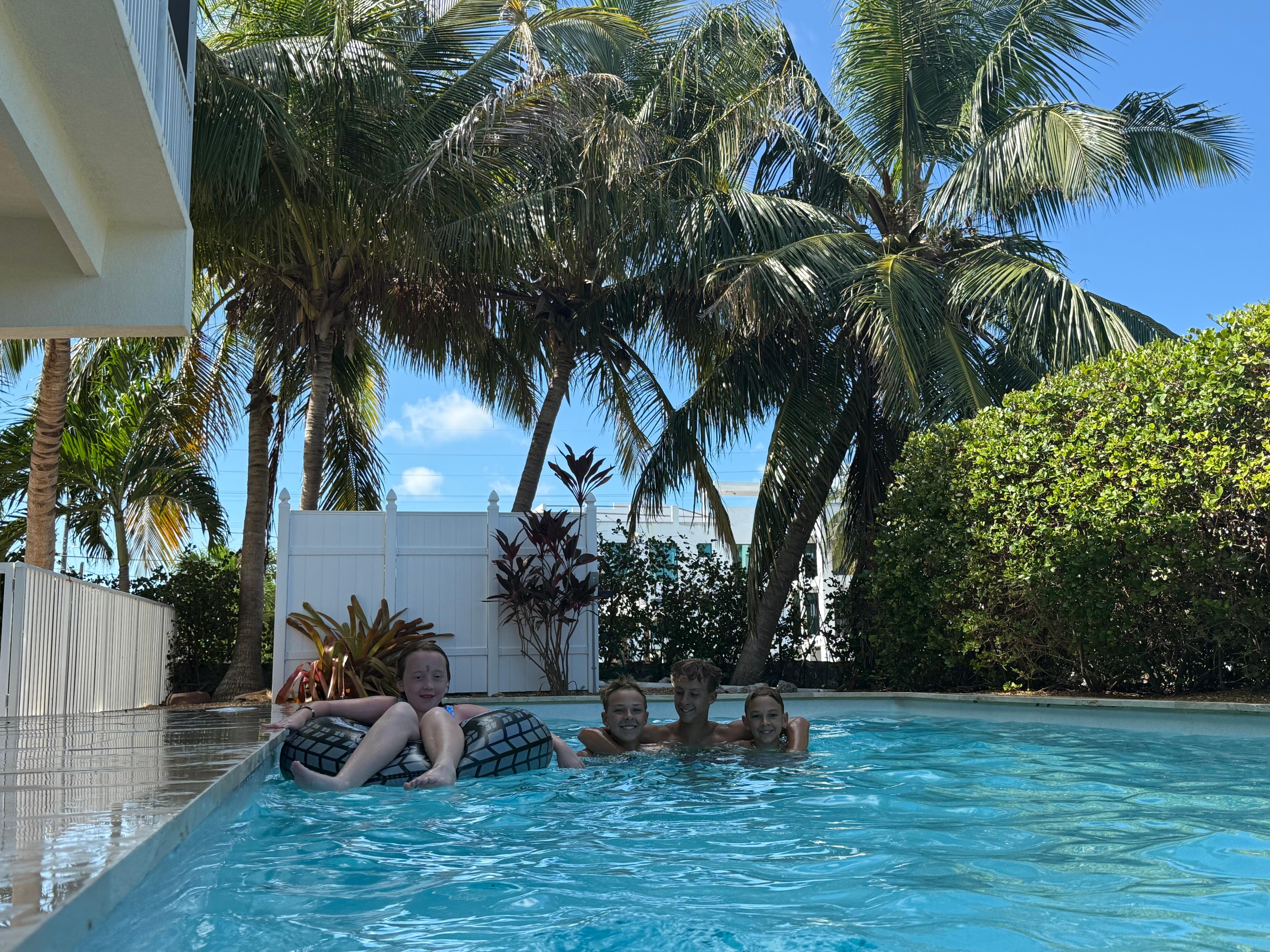 Sunrise from our pier/dock on our first morning 