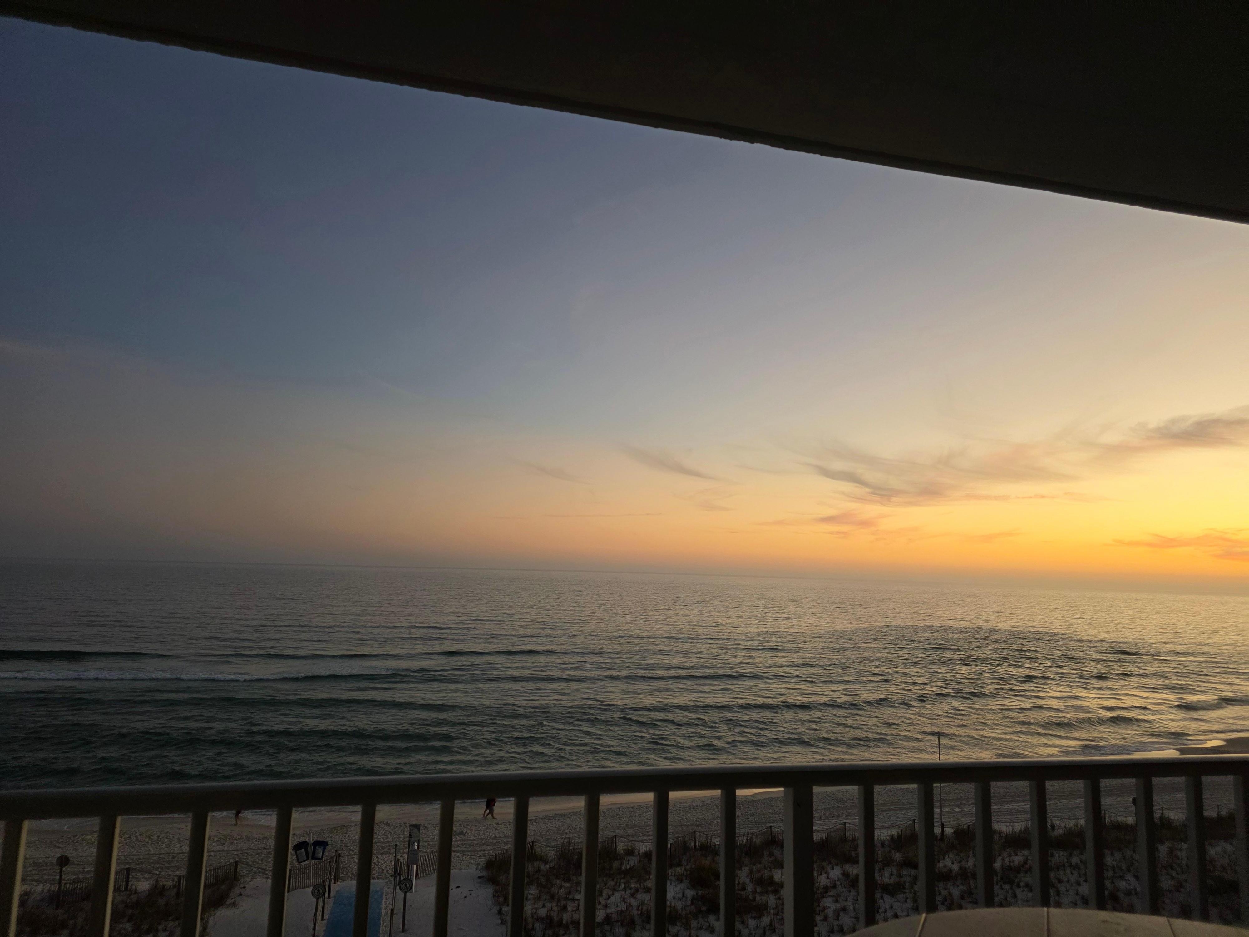 First viewing of the Gulf.