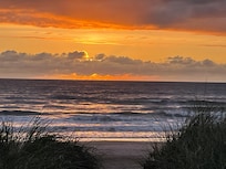 This was our first view of the ocean just steps away from the house
