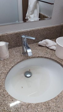 Un seul cafard.
Je n'ai pas demandé à ce que l'on débouche mon évier.