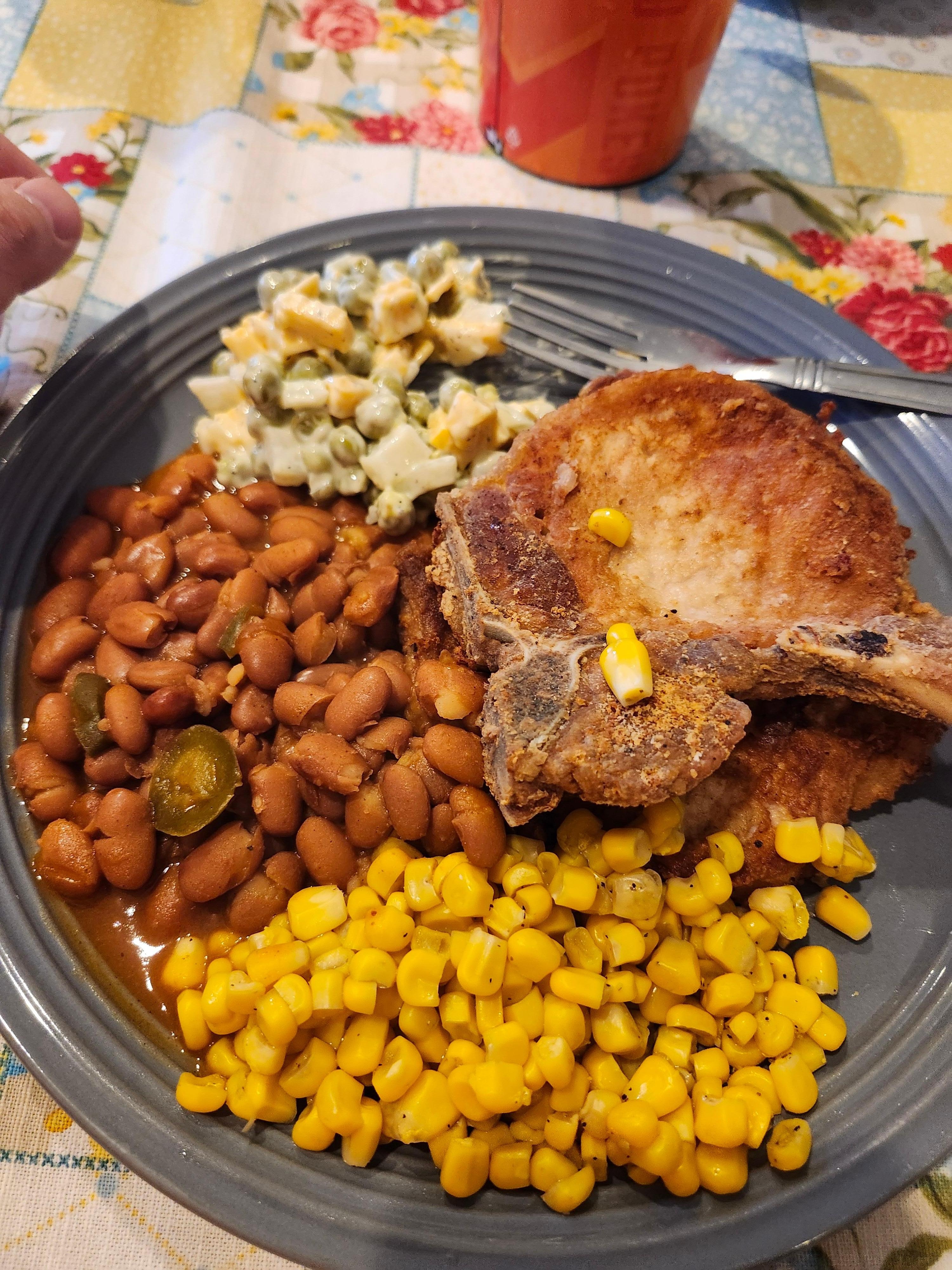 Wife cooke dinner for all of us and plenty of dishes and utensils available. 