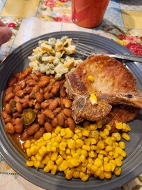 Wife cooke dinner for all of us and plenty of dishes and utensils available.