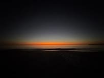 Sunset a block away from the unit