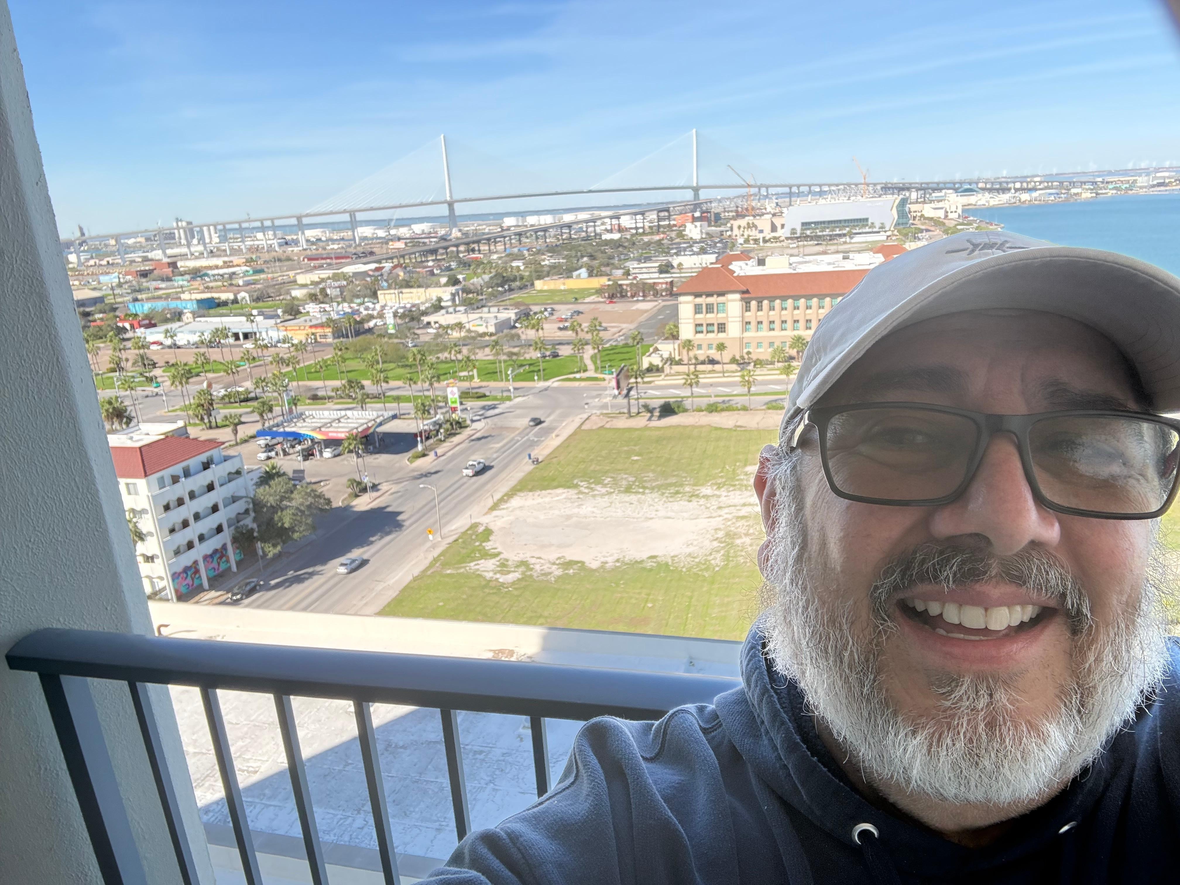 And I got a view of the new bridge!