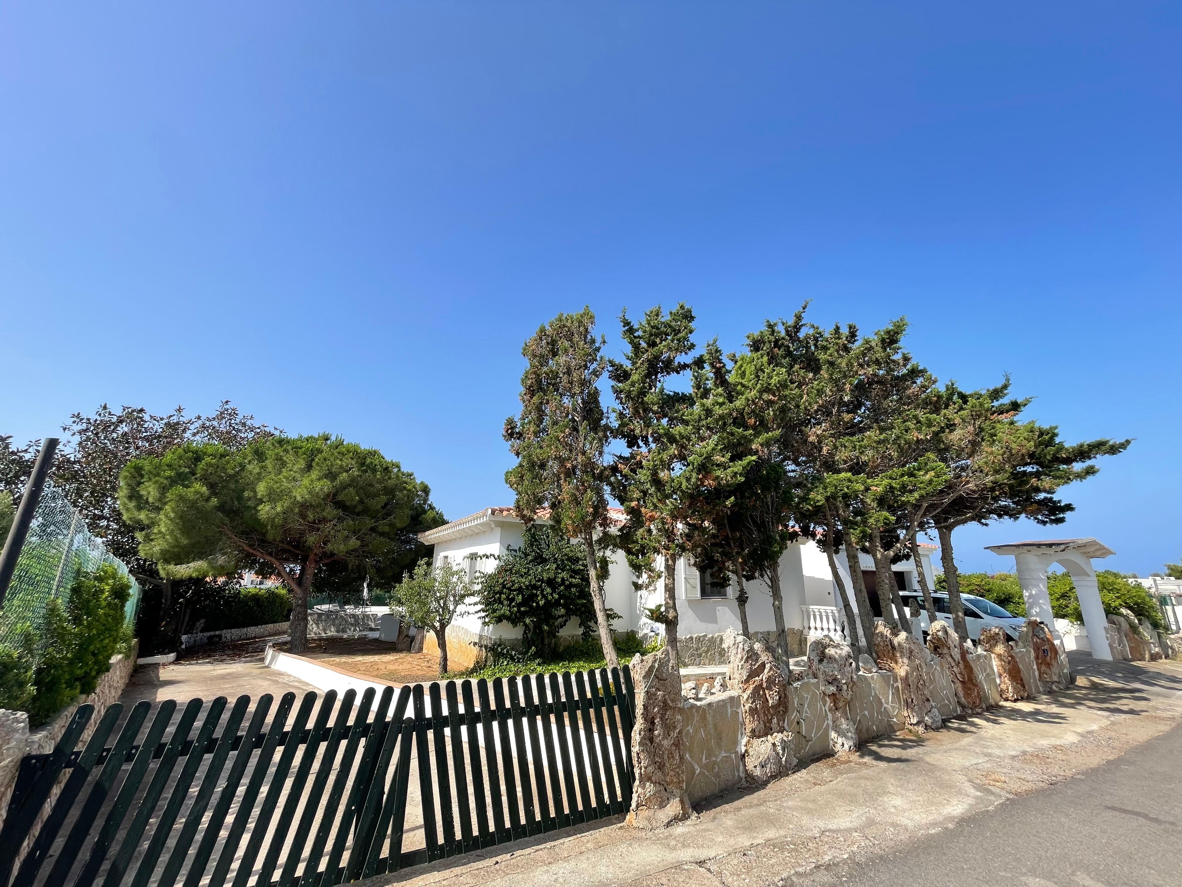 Front of villa
