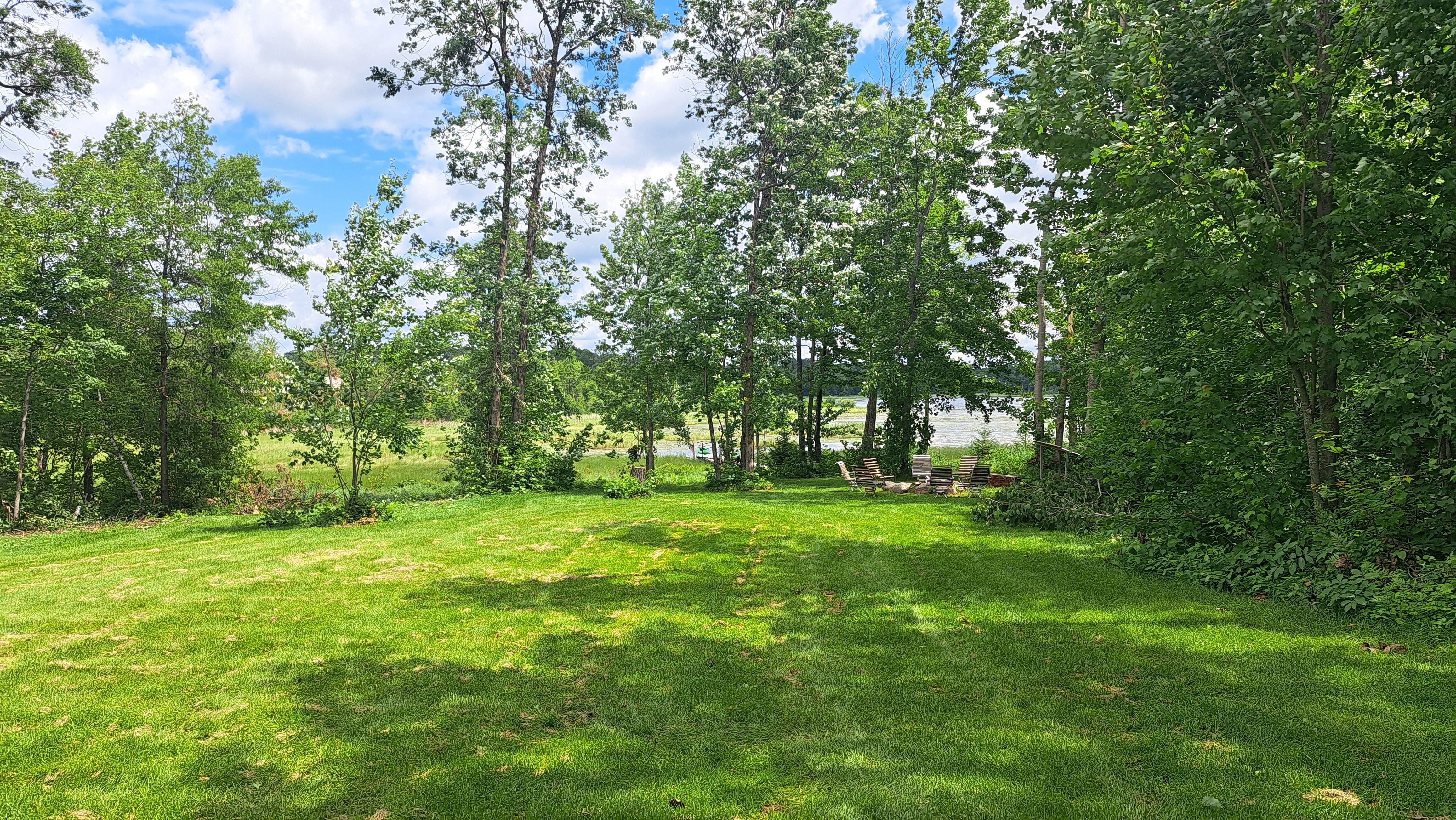 Lakeside lawn