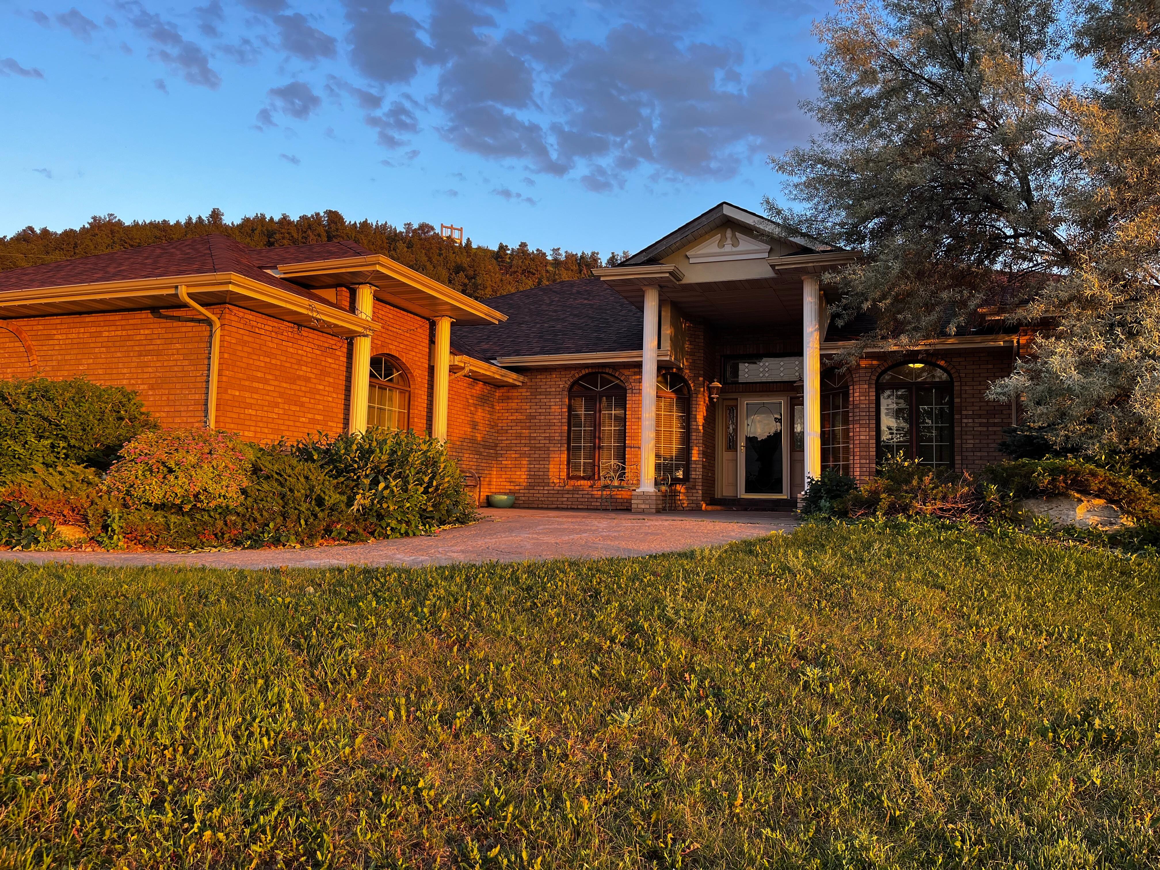 The property at sunset 