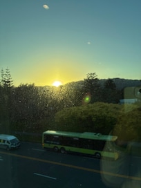 日の出が見られる