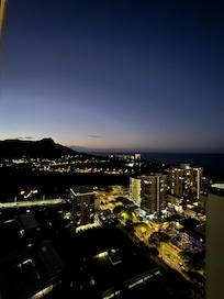 View of diamond head from the lanai