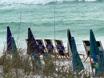 We could see our chair set up from our condo!