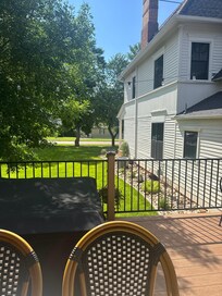 View from the garage