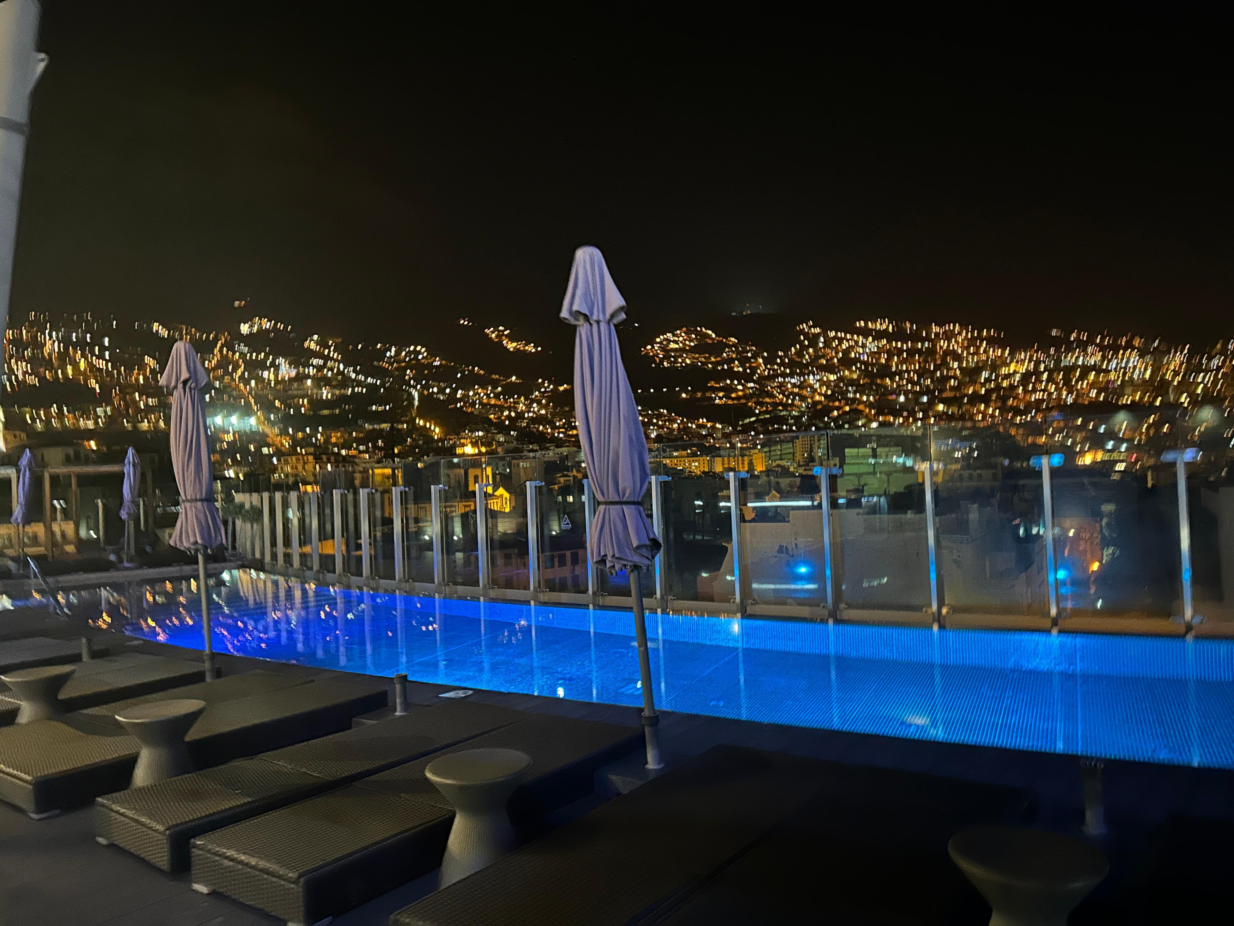 Rooftop bar and pool 