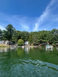 View of cottage from boat