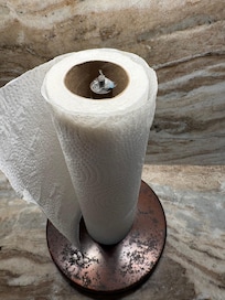 Broken paper towel holder