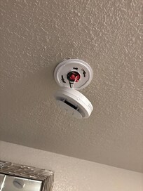 Smoke detector in the other room
Hanging.
