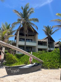 View of ocean front master rooms
