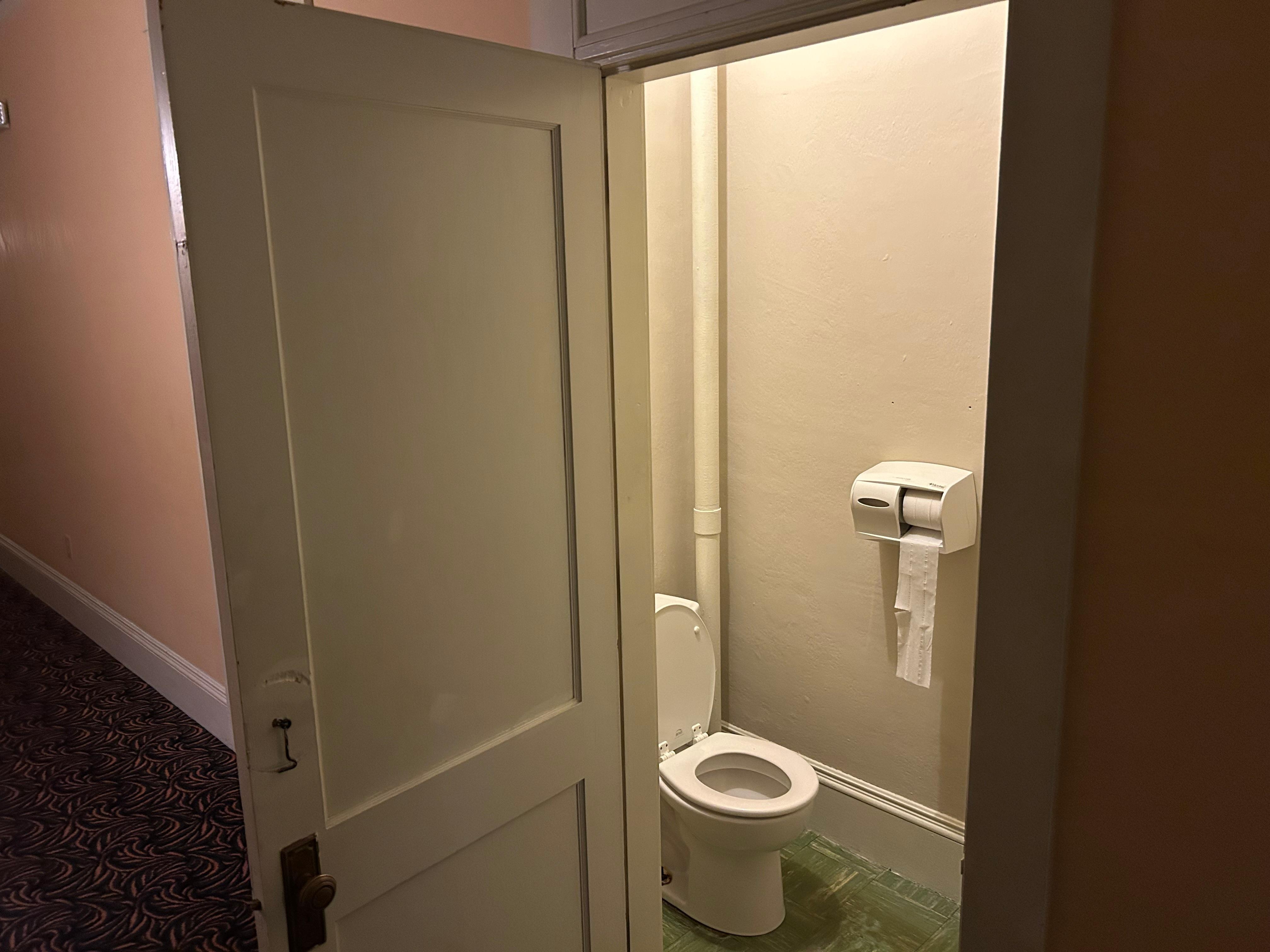 Hallway toilet