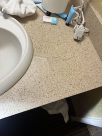 It is a very outdated place most all of the things have cracks and gaps and mold