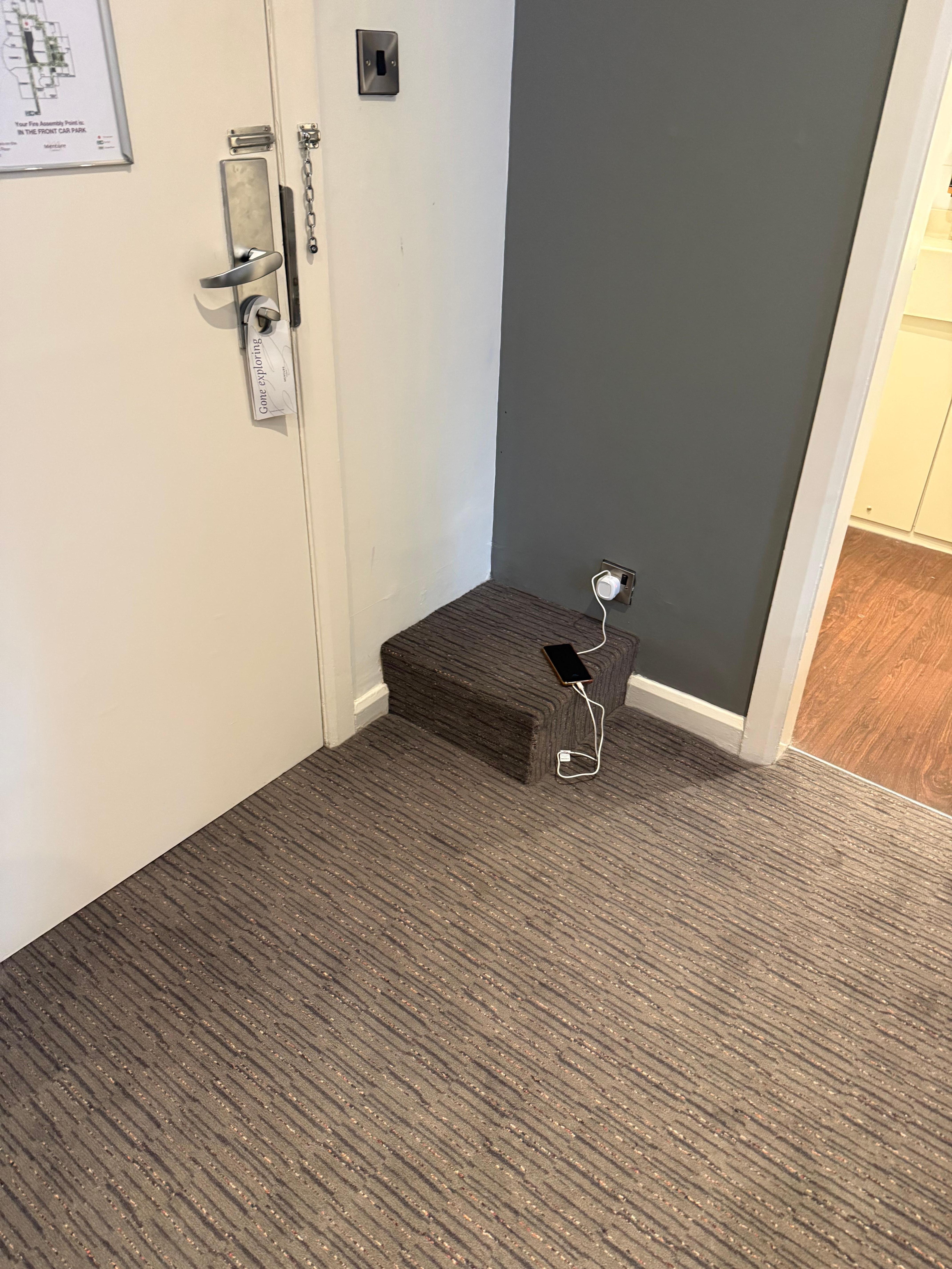 Only socket on the bed wall