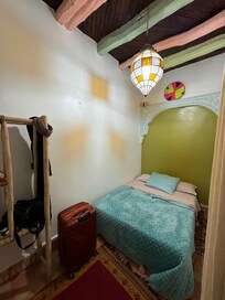 Comfortable bed with hot shower