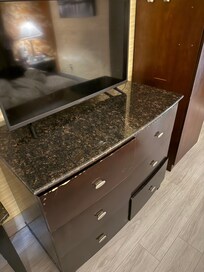 Old drawers
I had to use a rag to clean it myself.