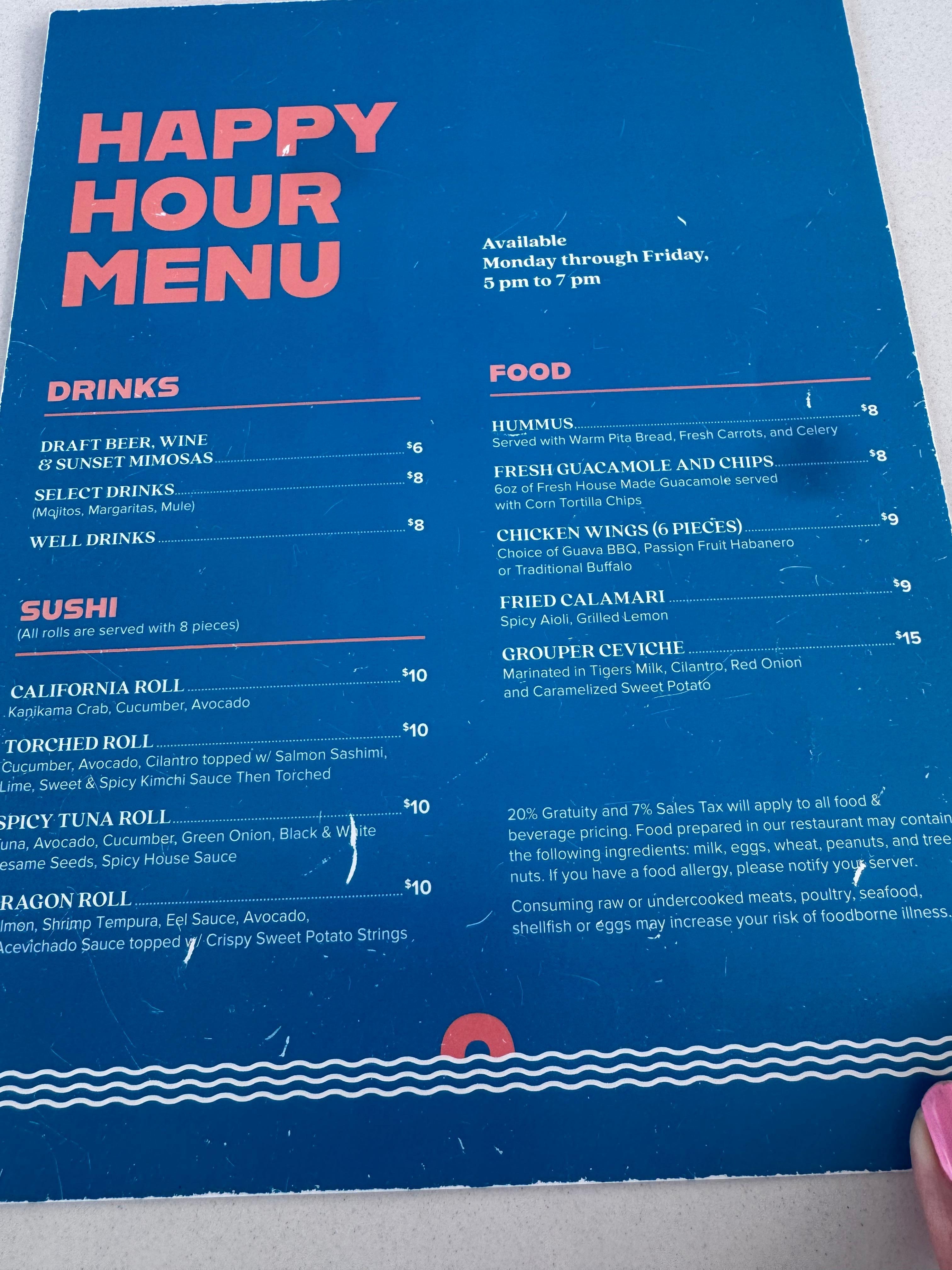 Def hit up happy hour at pool. Great deals