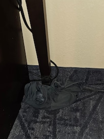 Someone else underwear on the floor