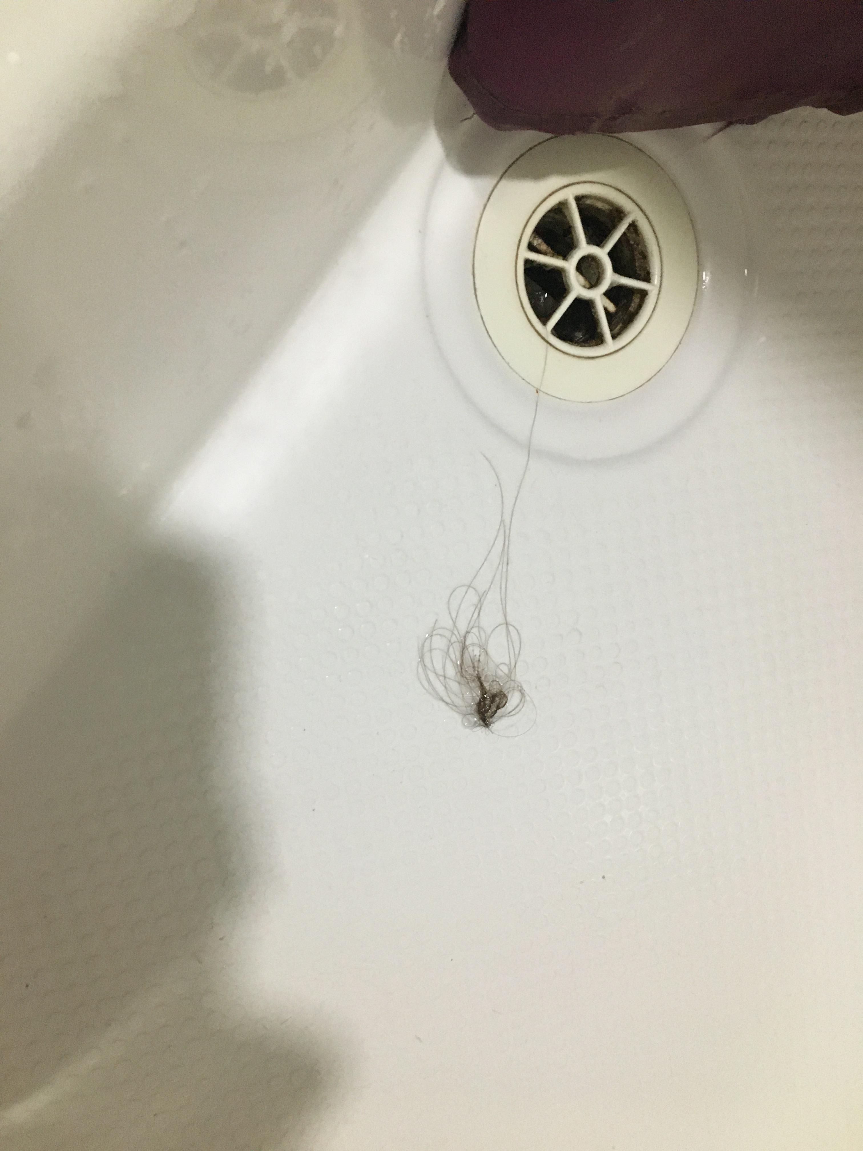 Hair from previous occupants.