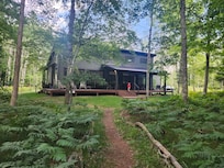 Short trail back of house leading to river